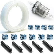 5M Diesel Heater Fule Line kit for Parking Heater Fuel Stand Pipe Diesel Heater Fuel Line Replace 1320399a 35320a, Concluded Long Fuel Lines, Fuel Filters, Pipe Clamps, Black Pipe Connecting Hoses