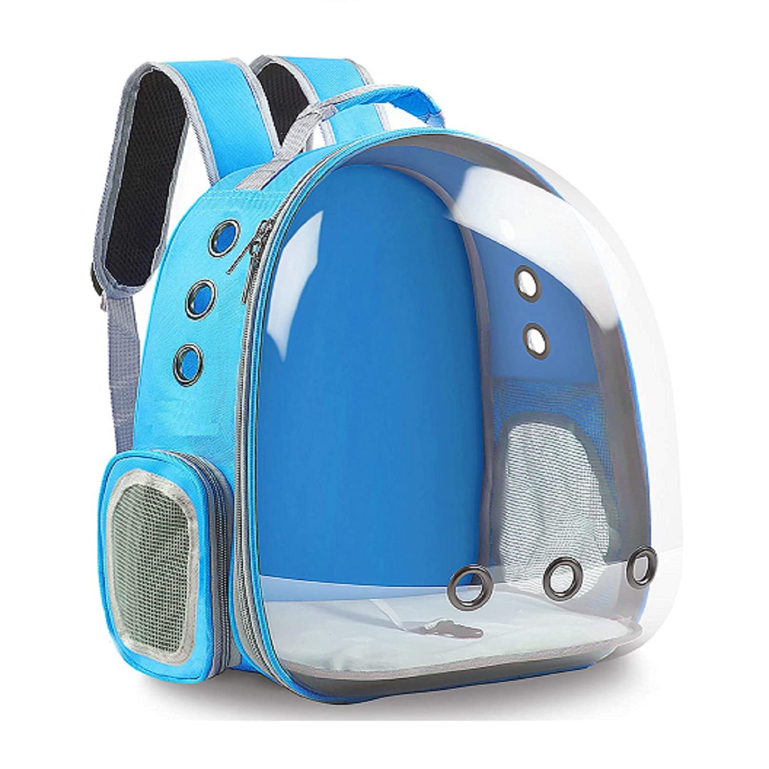 Emily Pets Carrier Bags Cat Cage Transport Backpack Bag Travel Pet Portable Breathable Dog Backpack Transparent Bag Carrier Pet for Cat (Sky Blue) (B09BVC6D65) Amazon Price History, Amazon Price Tracker