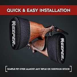 KEEPER MG Recoil Pad for Shotgun - Gel, Slip-On Rifle Stock Pads Compatible with Winchester, Remington, Mossberg and Ruger - Gun Shooting and Hunting Accessories, 1 Pack