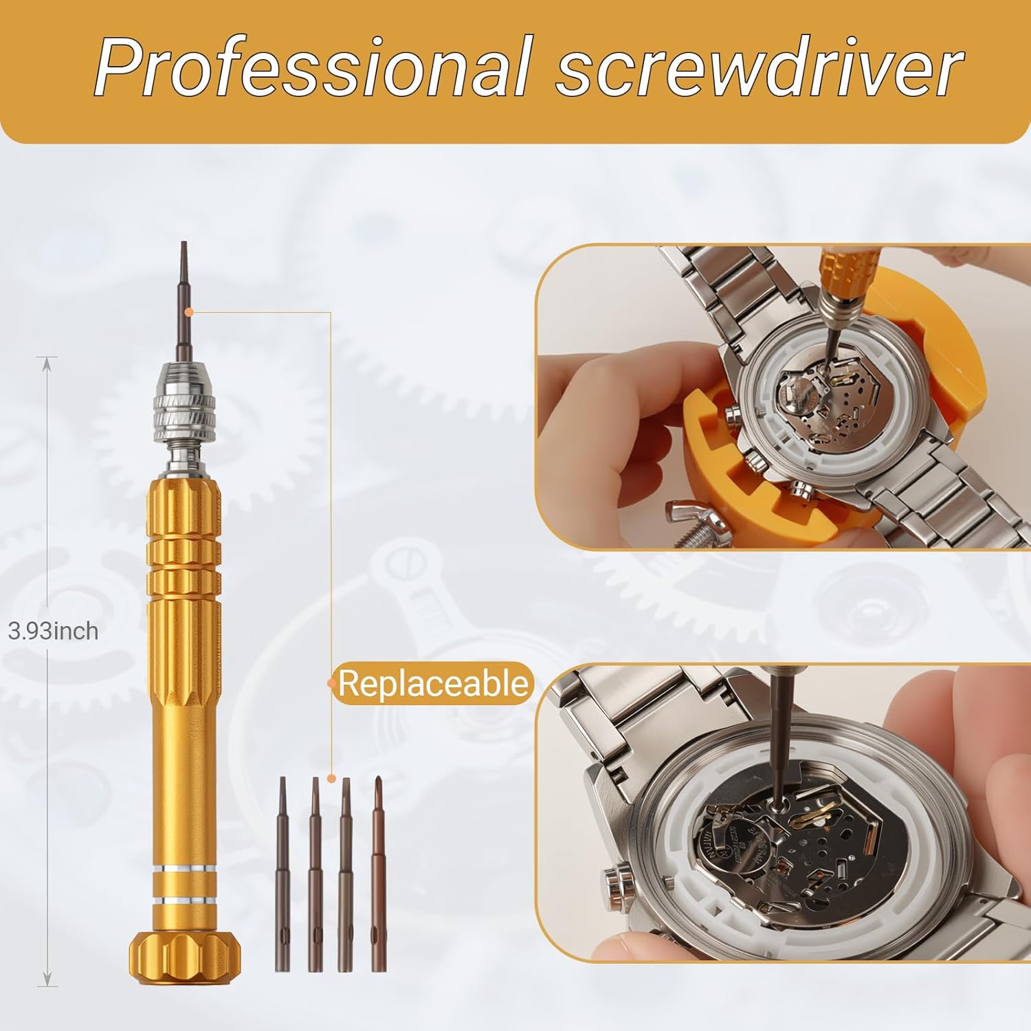 155-Piece Professional Watch Repair Tool Kit - Complete Set for Watch Band Adjustment, Battery Replacement, Link Removal & Disassembly with Precision Screwdrivers, Case Opener & Carrying Case