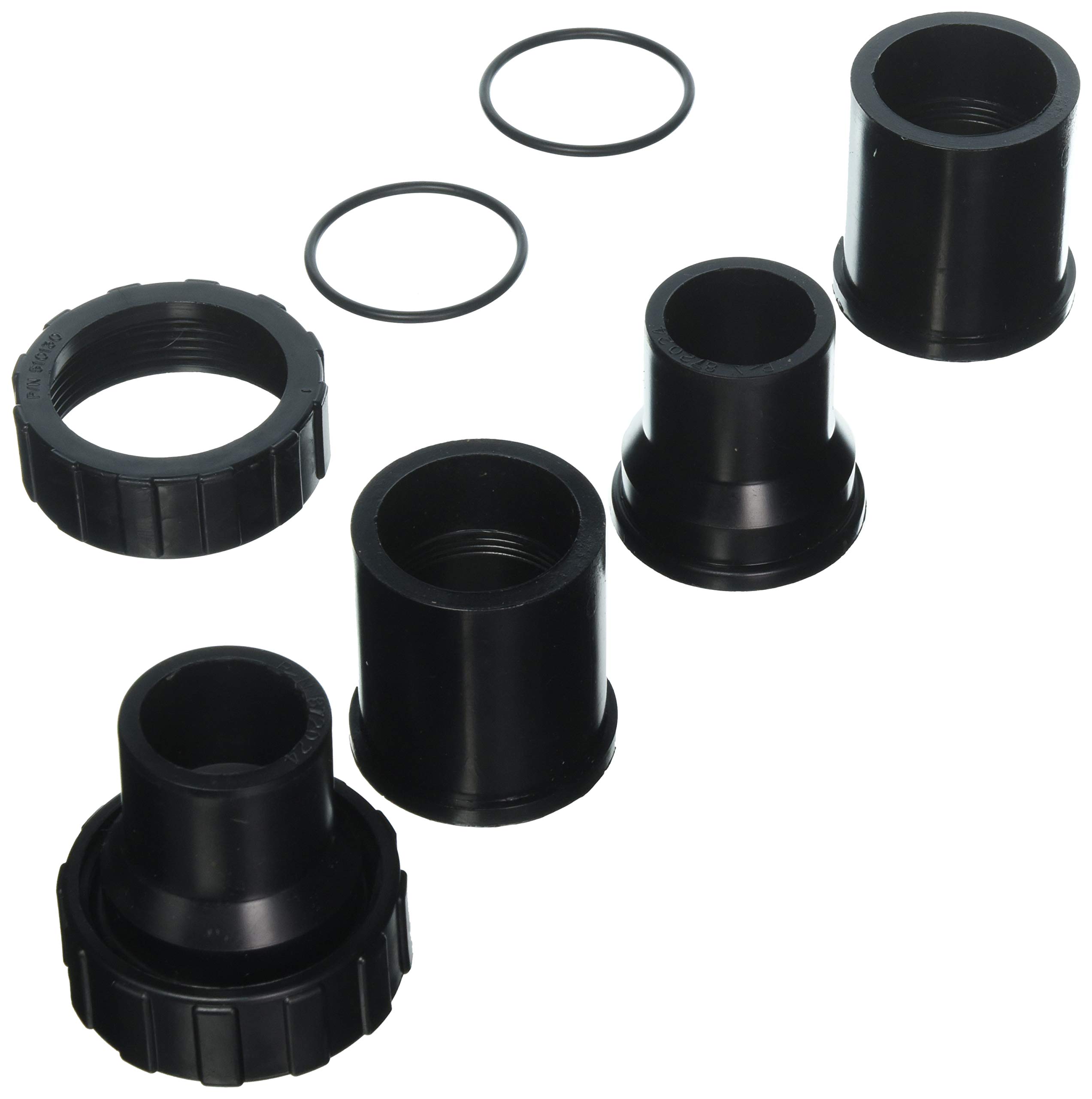 Amazon.com: Pentair 98960311 Black Bulkhead Union Set for Clean  