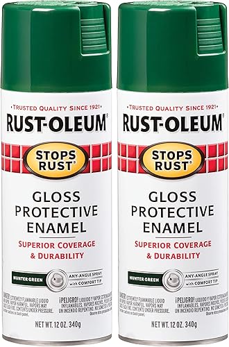 Vista 20 de Rust-Oleum 7776830 - Pintura en aerosol para prevención del óxido, 12 onzas, negro plano