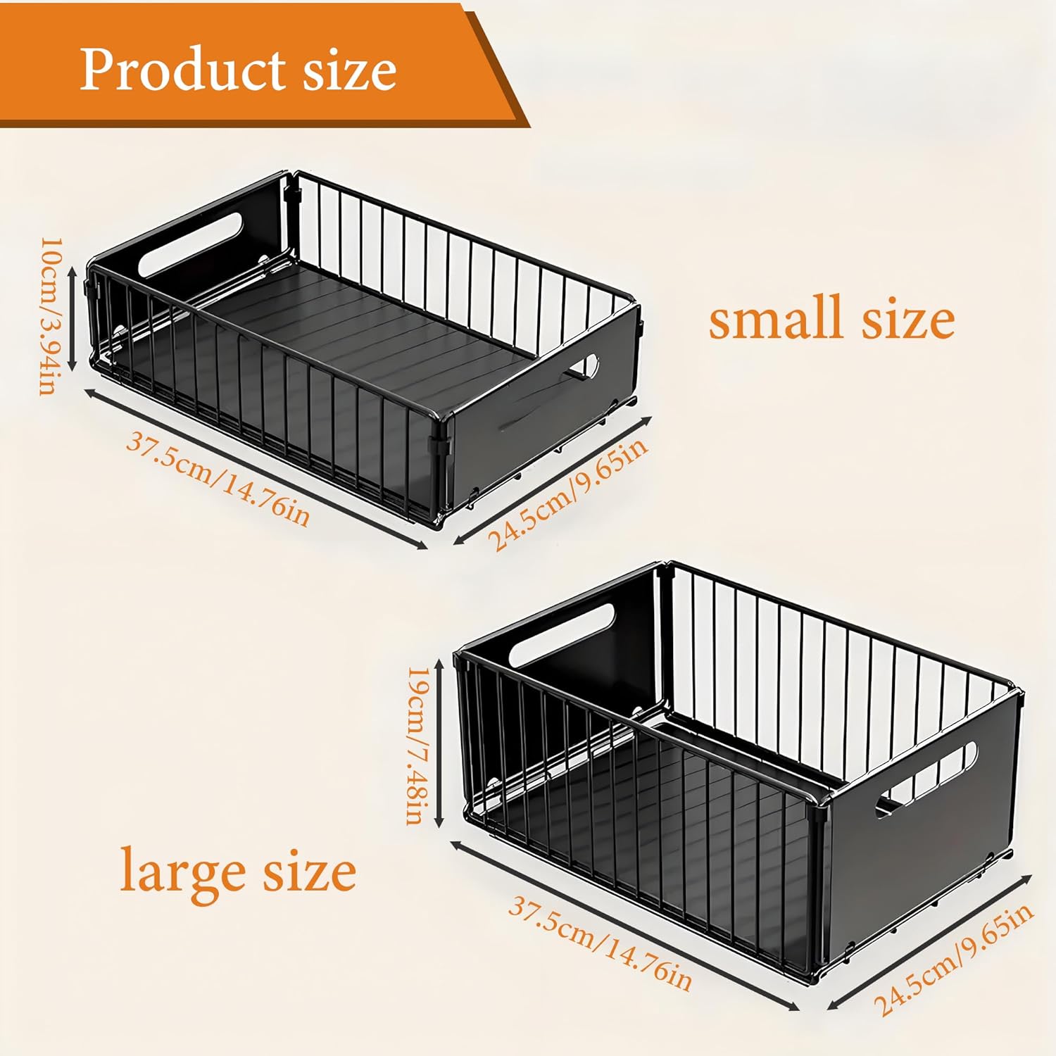 Pull Out Cabinet Organizer,Slide Out Drawers Shelves Storage,Heavy Duty Shelves Cabinet Drawers Storage for Kitchen, Cupboard,Pantry(2 Pack),Fixed with Adhesive Nano Film