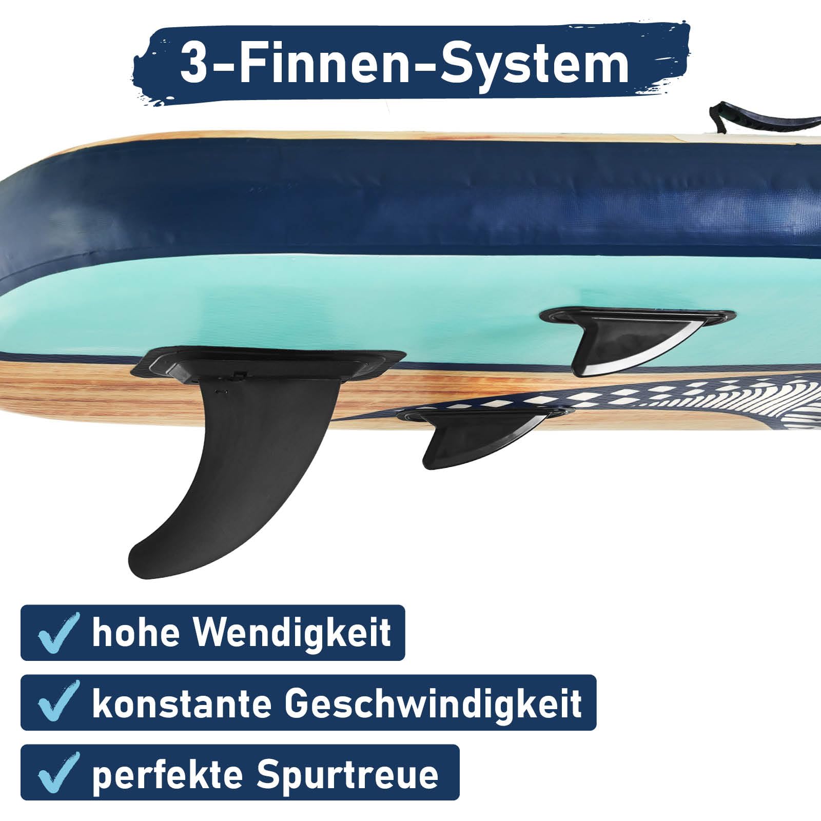 BRAST SUP Board Family | Aufblasbares Stand up Paddle Set XXL | 370x87x15cm bis 250kg | 7 Designs | inkl. Zubehör 2X Kajak-Sitz 2X Fußschlaufe 2X Paddel Pumpe Rucksack