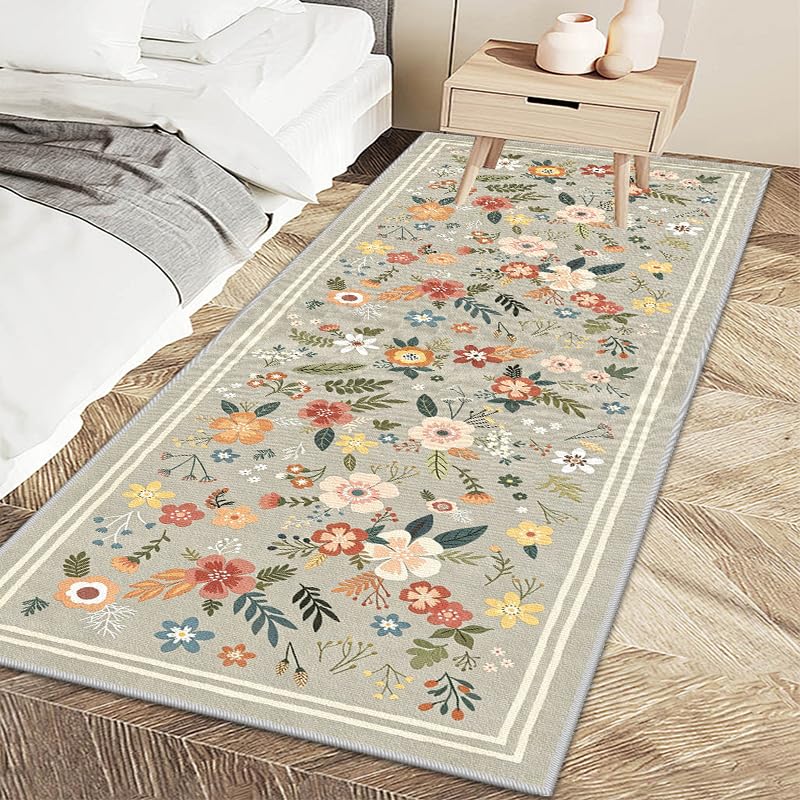 Carpete Runner Rug para áreas Cozinha y Entrada de Casa Verde Claro 4