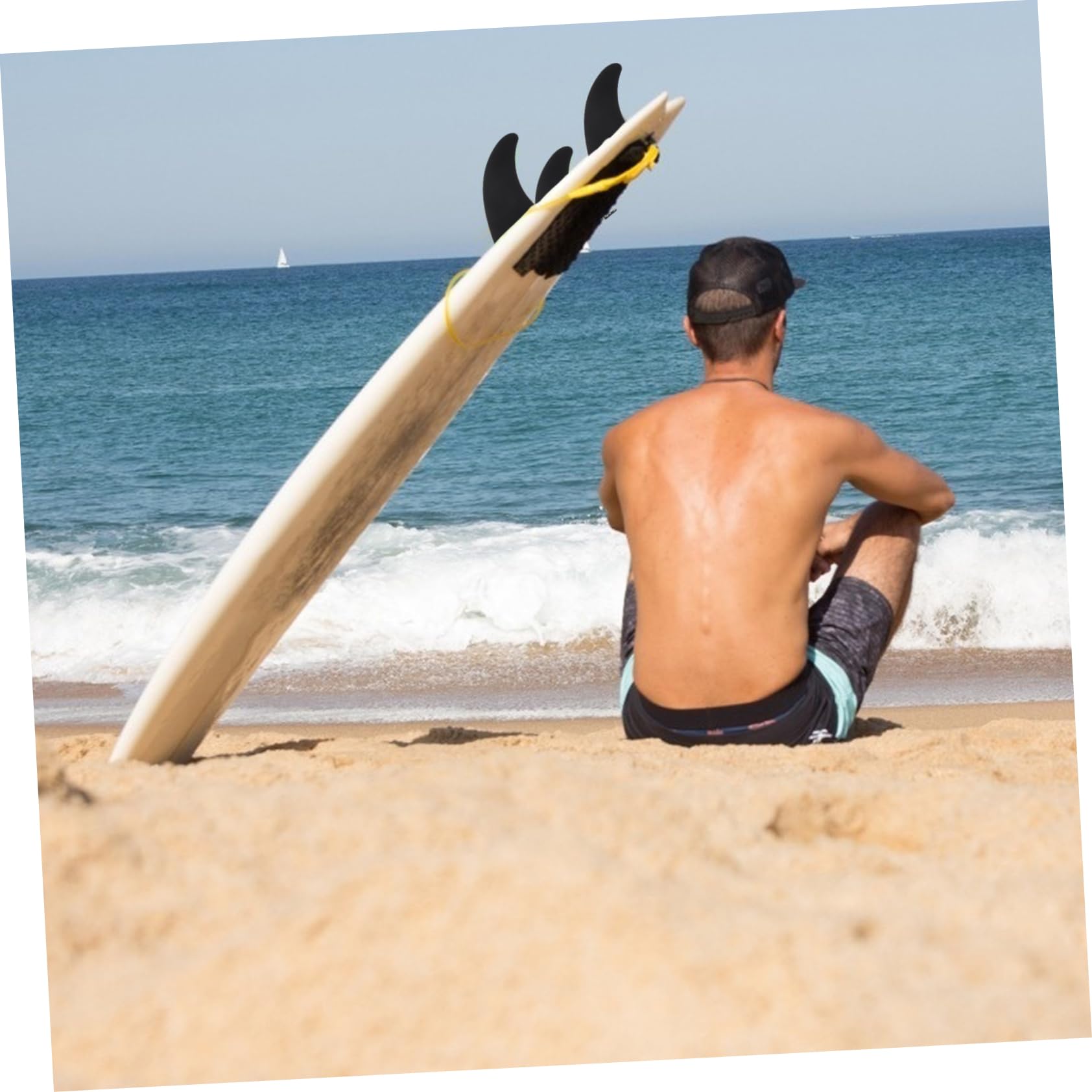Toyvian 3 Pcs Aileron de Surf à Clip Renforcé pour Planche de Paddle et Longboard Système de Fixation Rapide
