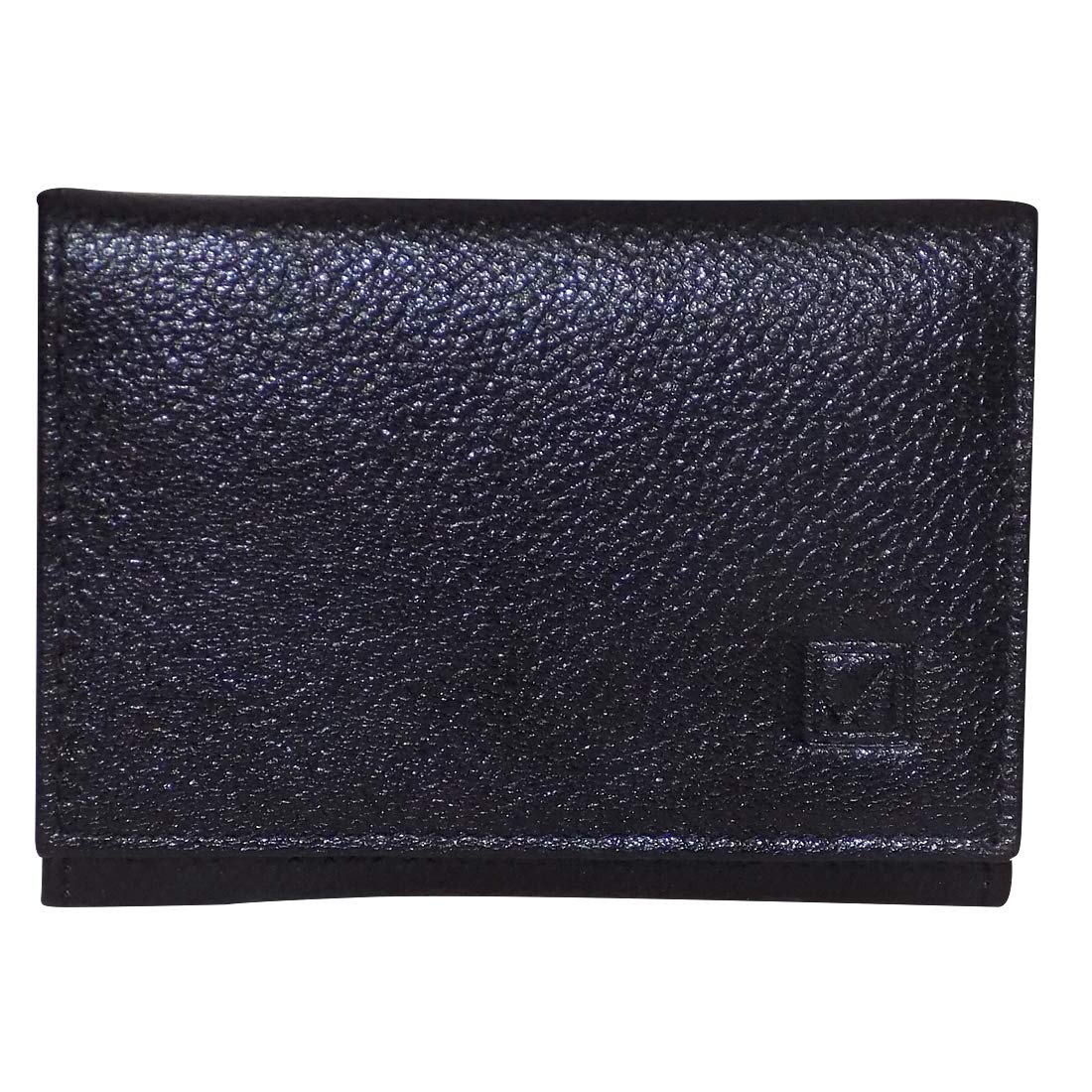 Black Genuine Leather 8-12 Card Slots Card Holder Wallet for Men & Women-image-33