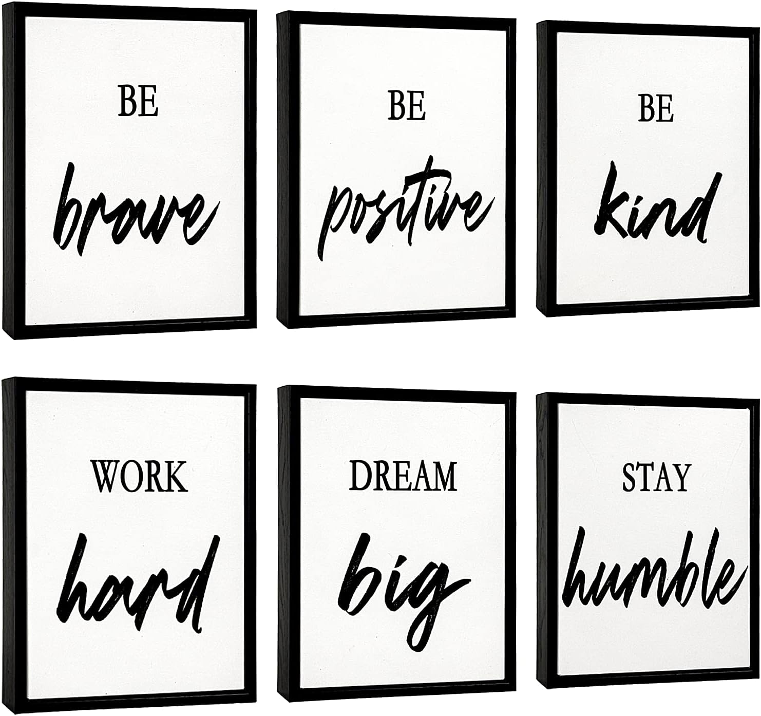 CRYUWOX Inspirational Wall Art Framed Office Wall Art
