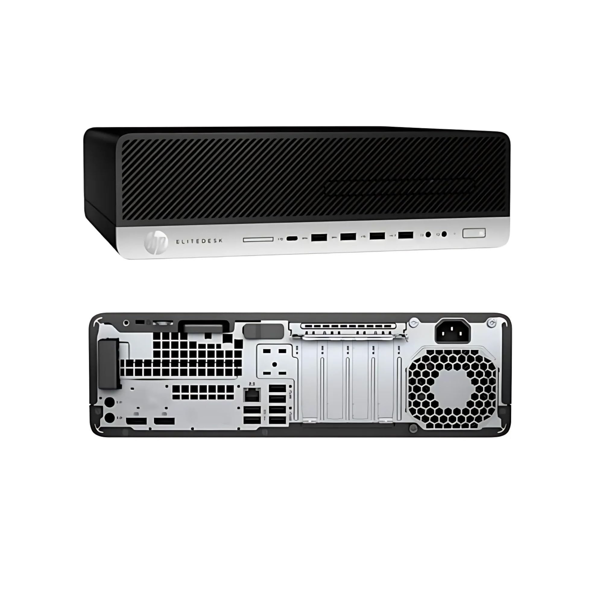 HP, Pc Desktop SFF Pronto All'Uso, Computer Pc Fisso Intel i5-8500 6 Core 3 GHz, Ram 16Gb, SSD 256Gb, Wi-FI, Libre Office, Win 11 Pro (Ricondizionato)