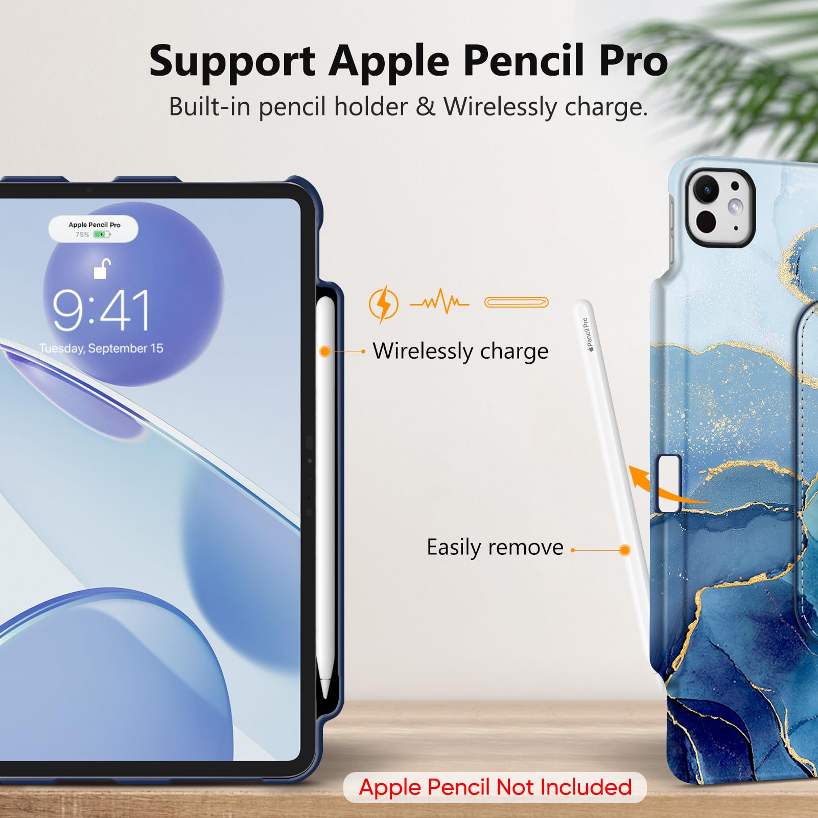 Fintie Rotating Case For IPad Air 13-inch M3 2025 M2 2024, 360 Degree Rotating Protective Stand Cover With Pencil Holder Purple 0bbbac09 Dbc2 47f1 9ba2 72fbfcf886b1.59e02edcf35e7a264eff67c9faa6bca1 - View #5