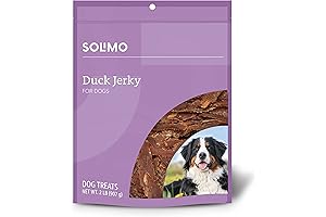 Amazon Brand - Solimo Duck Jerky Dog Treats,2 pounds