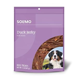 Amazon Brand - Solimo Duck Jerky Dog Treats 2 pounds
