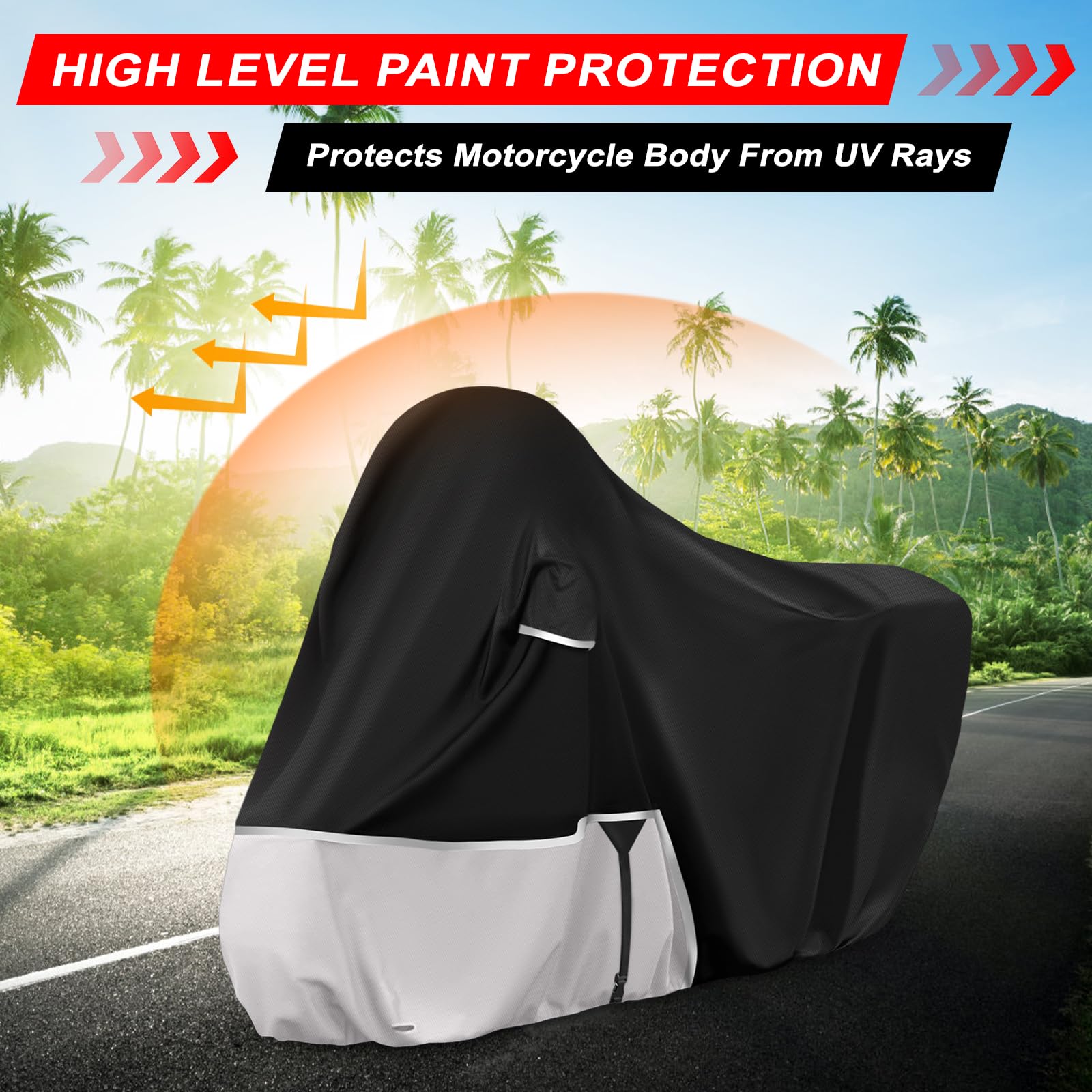 MP3 300 Housse De Protection Taille M Pour Scooter 3 Roues - Noir - Compatible Piaggio MP3 MP3 500 Avec Top Case