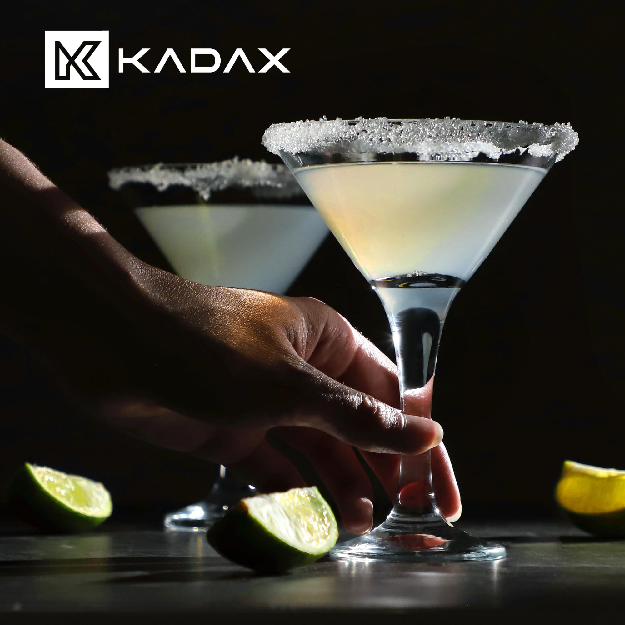 KADAX Bicchieri da martino, 175 ml, in vetro di alta qualità, lavabili in lavastoviglie, bicchieri da long drink, set per feste, regali, bar (6 x 175 ml)