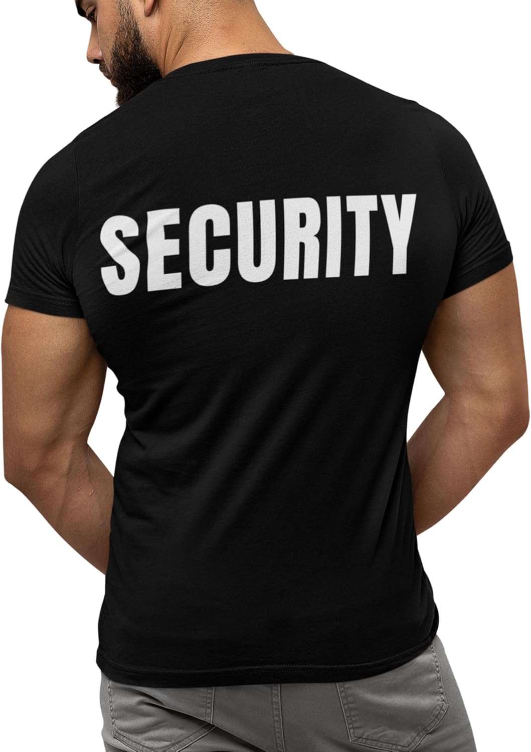 Sweet Gisele Security Shirts for Men – Event Staff Shirt for Concert, Wedding, Club Mens Halloween Shirt Front & Back Print - Image 2