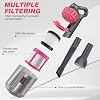 Mite Removal Mattress Vacuum Cleaner with UV Light for Bed Bugs, 10KPa Suction, LED Screen, HEPA Filter, Bed Mattress Cleaning Machine Vacuum Dust Mites Cleaner Handheld Cordless Vacuum for Bed, Sofa