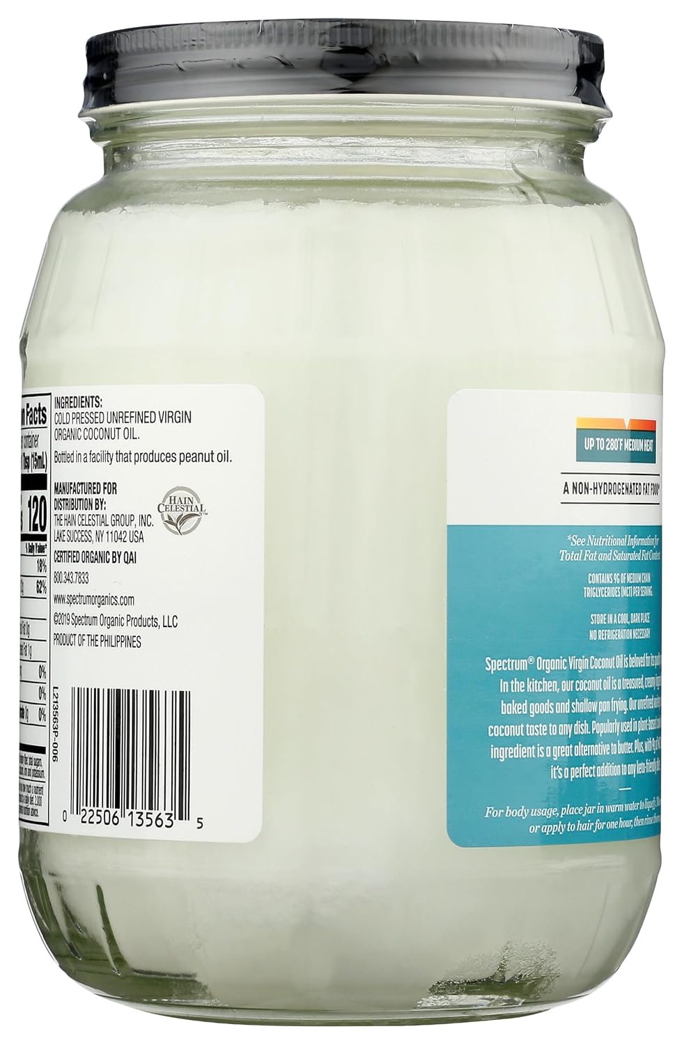 Spectrum Essentials Organic Virgin Coconut Oil, 29 oz