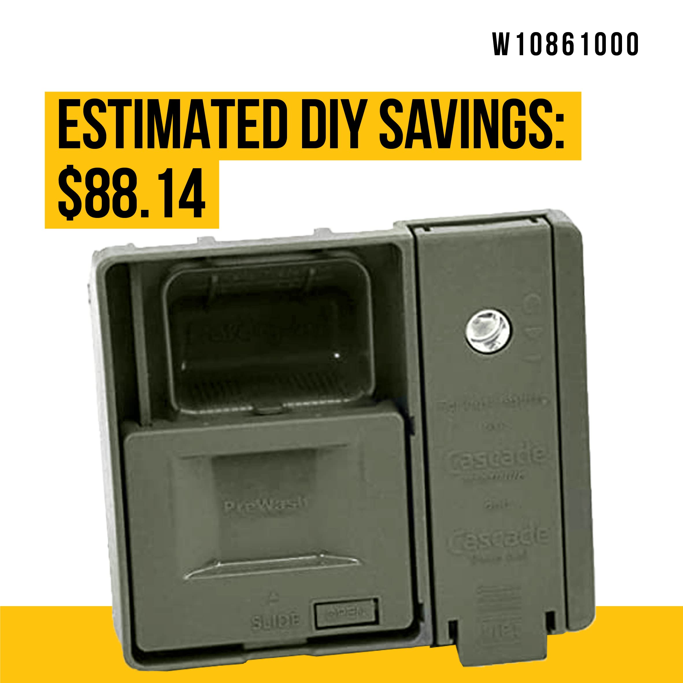 Amazon.com: PartsBroz W10861000 Detergent Dispenser - Compatible