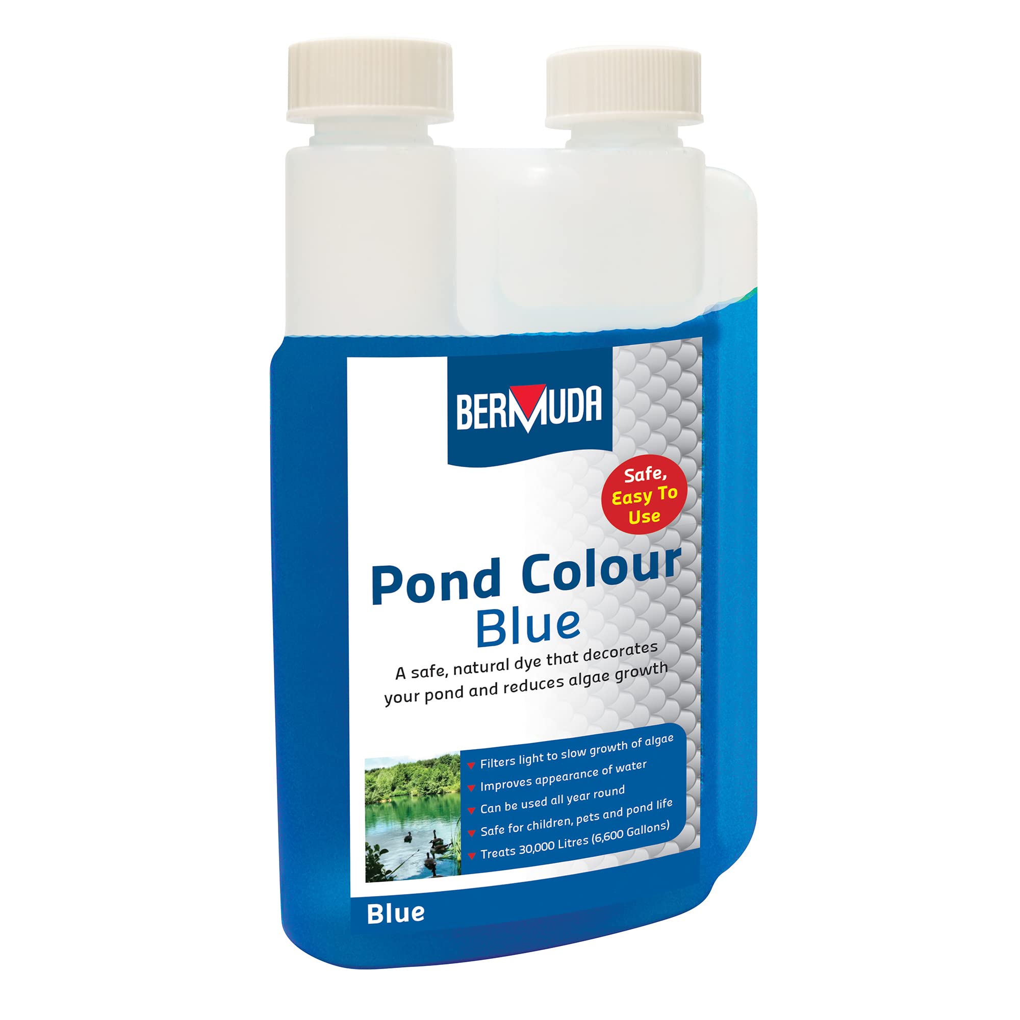 Bermuda Blue Pond Dye 250ml Reduce Algae and Weeds Stunning Pond Water