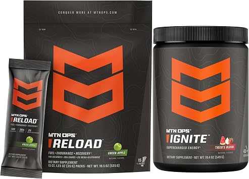 MTN OPS Reload Green Apple Carb Mix & Ignite Tigers Blood Bundle
