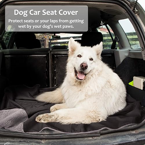 Miniatura 5 de Tirrinia Manta impermeable para exteriores, 51 x 59 pulgadas, tapete de vellón Sherpa para estadio, resistente al viento, para barco, viajes,