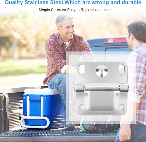 Miniatura 6 de Coleman - Bisagras de repuesto para enfriador de hieleras Coleman 5253 6262 6270 5250 5286b para bisagras Coleman Ice Chest Coolers - 2 unidades
