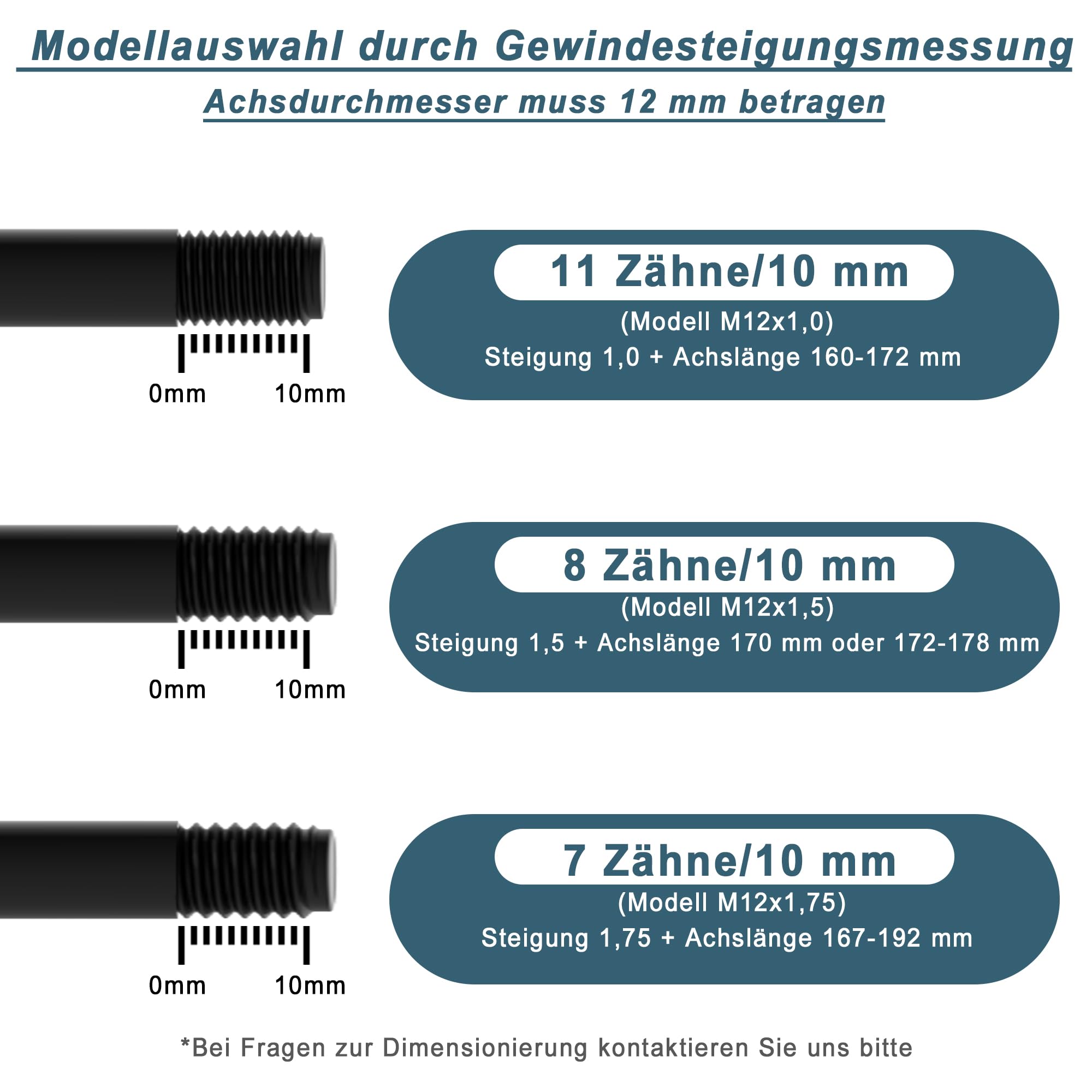 Adattatore Asse Per Rimorchio Bici EMTB - Innesto M12 X 1.5, Lunghezza Regolabile, Compatibile Con La Maggior Parte Dei Rimorchi