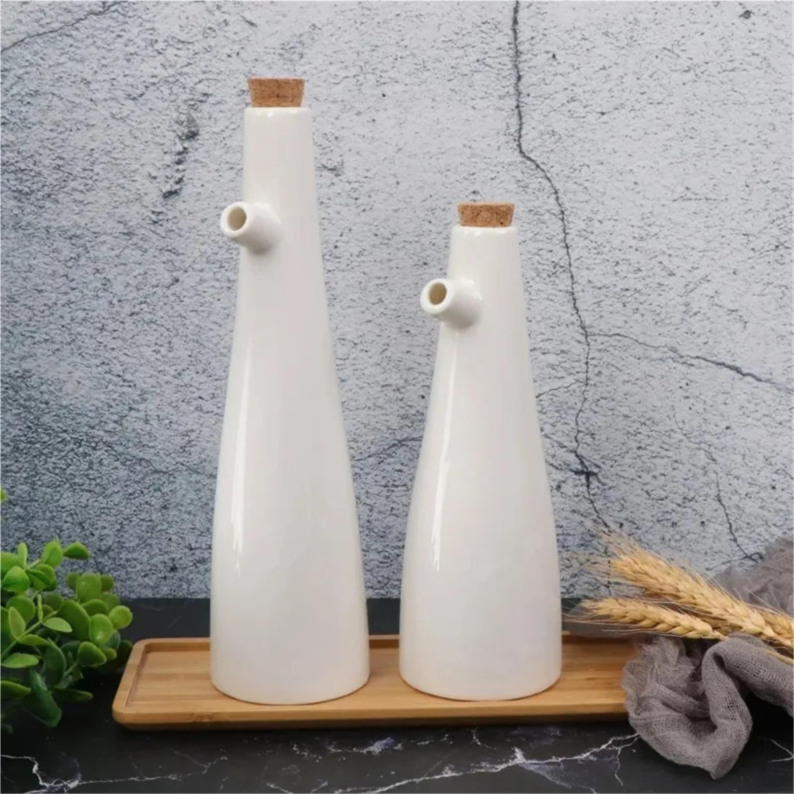 Keramische Olivenöl-Dispenserflasche Keramik Essig Porzellan Olivenöl Topf Sojasauce Flasche Gewürz Saucieren Küche Kochen Werkzeuge Lagerung Flaschen(250ml and 330ml)