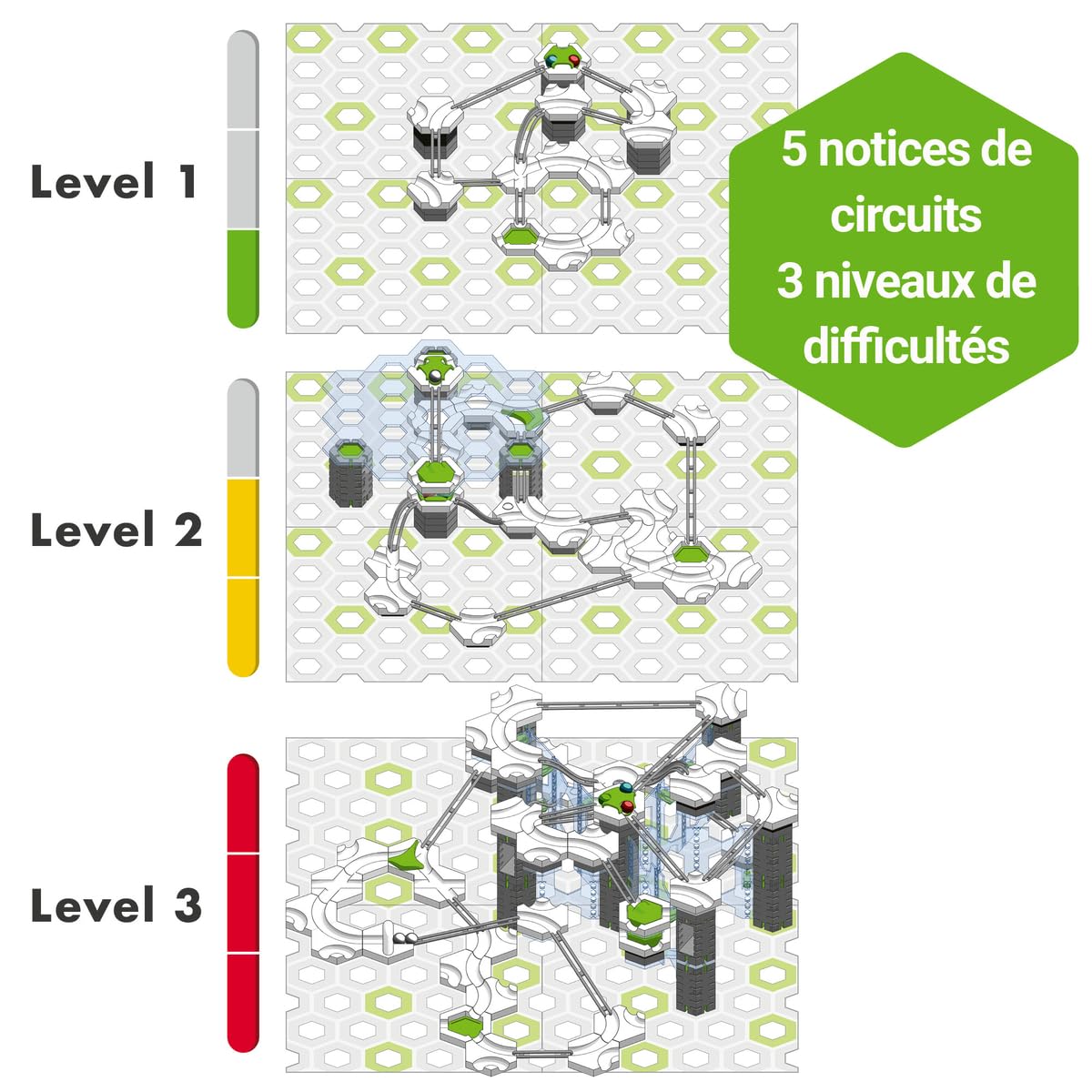 Ravensburger GraviTrax Pro Starter Set Vertical – Circuit à Billes 3D avec piliers et balcons – 153 pièces – Jeu de Construction pour Enfant dès 8 Ans – Version française