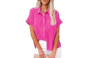 Women's Pink Button Down Shirt