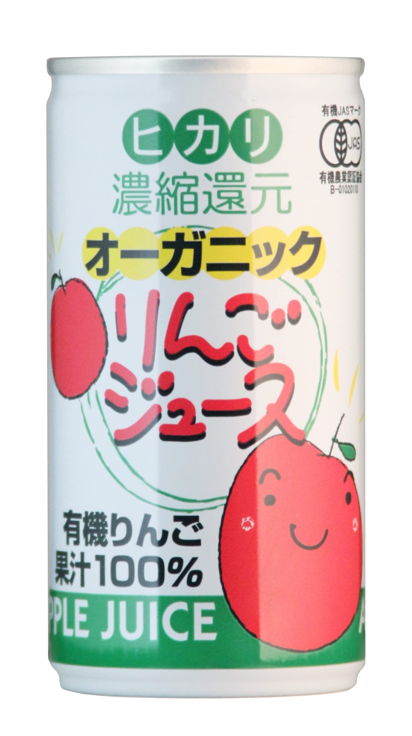 Amazon 光食品 オーガニックりんごジュース 190g缶 30本入 2ケース 光食品 野菜ジュース フルーツジュース 通販