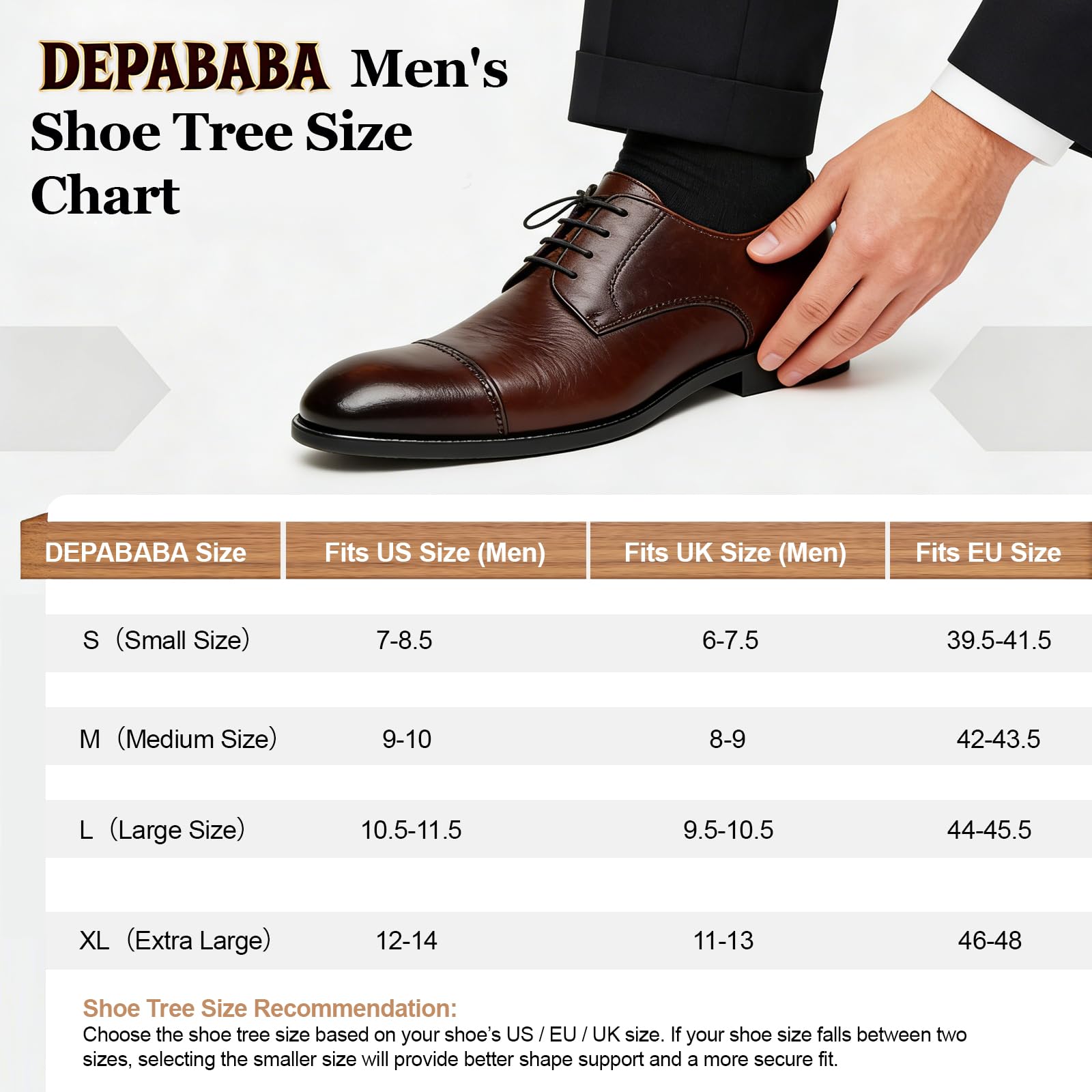 Árboles de cedro para zapatos para hombre, madera, tubo doble, paquete de 2, tallas 7-14, De madera, XL(Fits Shoe Size 12-14) | Construcción de madera de cedro rojo, camilla de calzado, ideal para tenis, botas y zapatos de vestir, casual