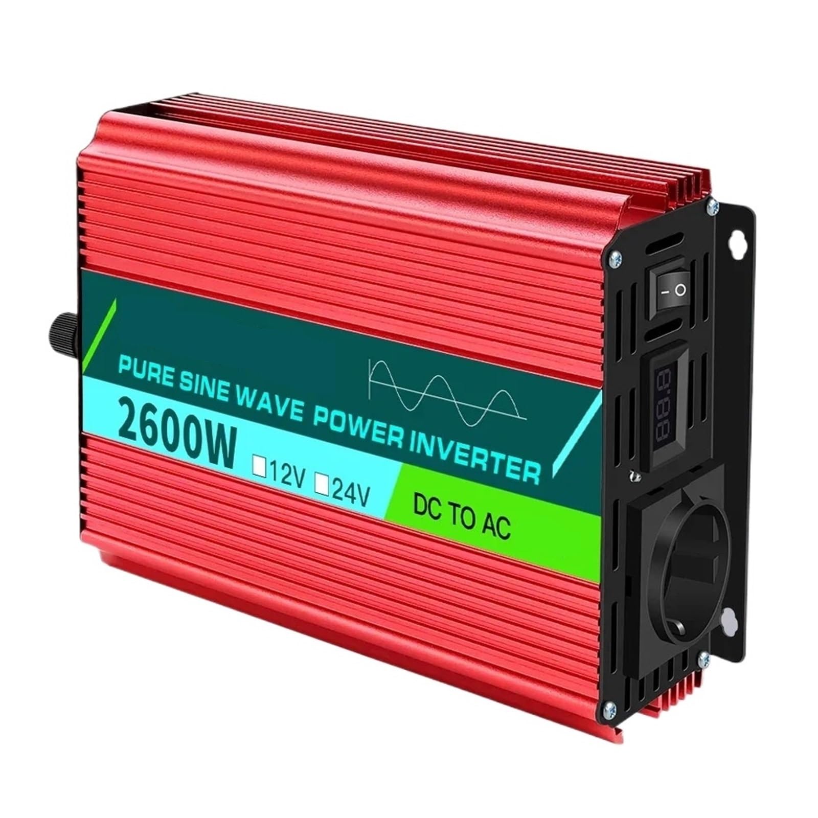 Convertisseur 24V 2600W pure sinus pour éviter les pannes en voiture