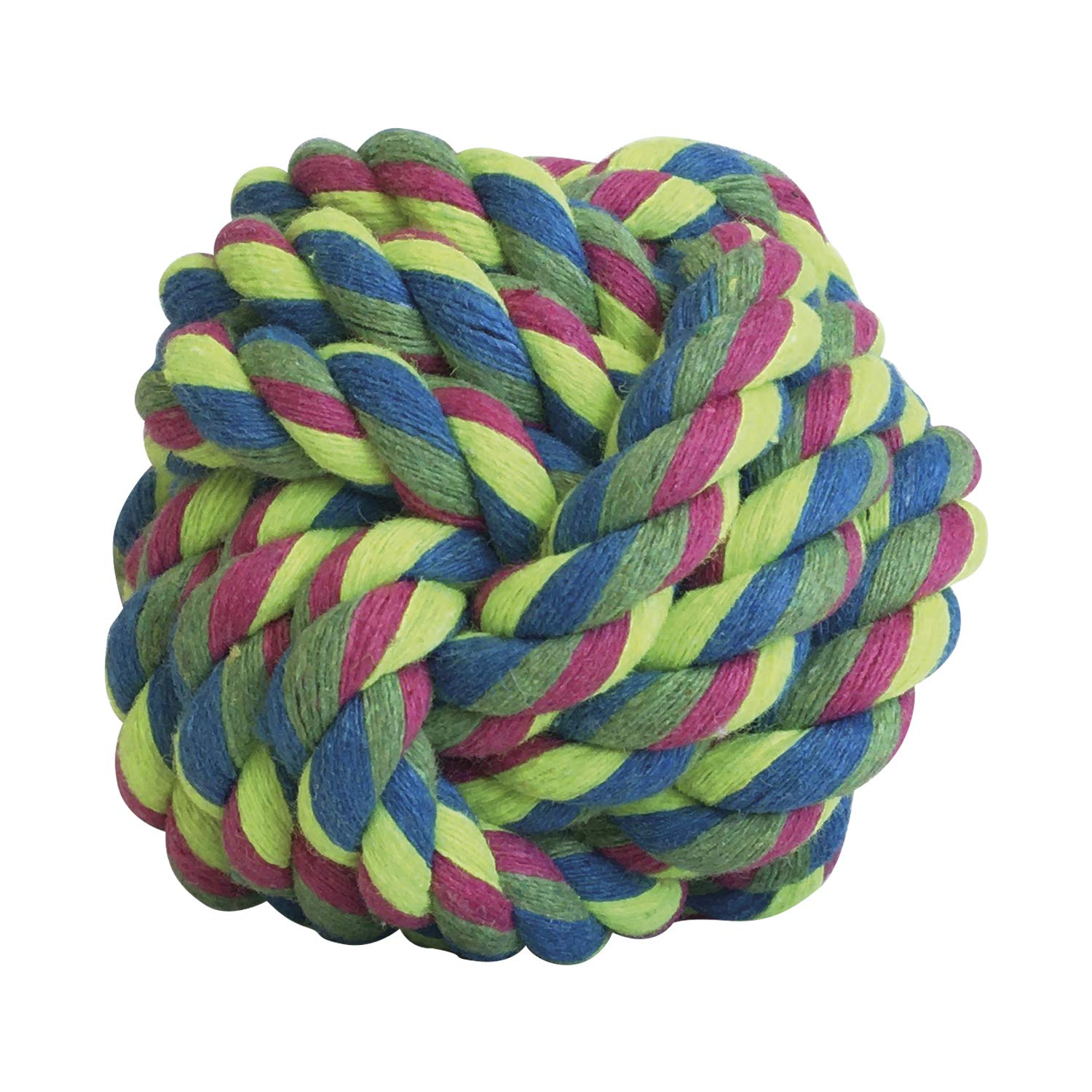 Pelota de Cuerda para Perros Gloria - Tamaño 6-7 cm - Cuida la Salud Dental de tu Perro - Pelota Resistente - Muy Duradera - Juguetes para Perros - Juguetes de Cuerda - Color Variado