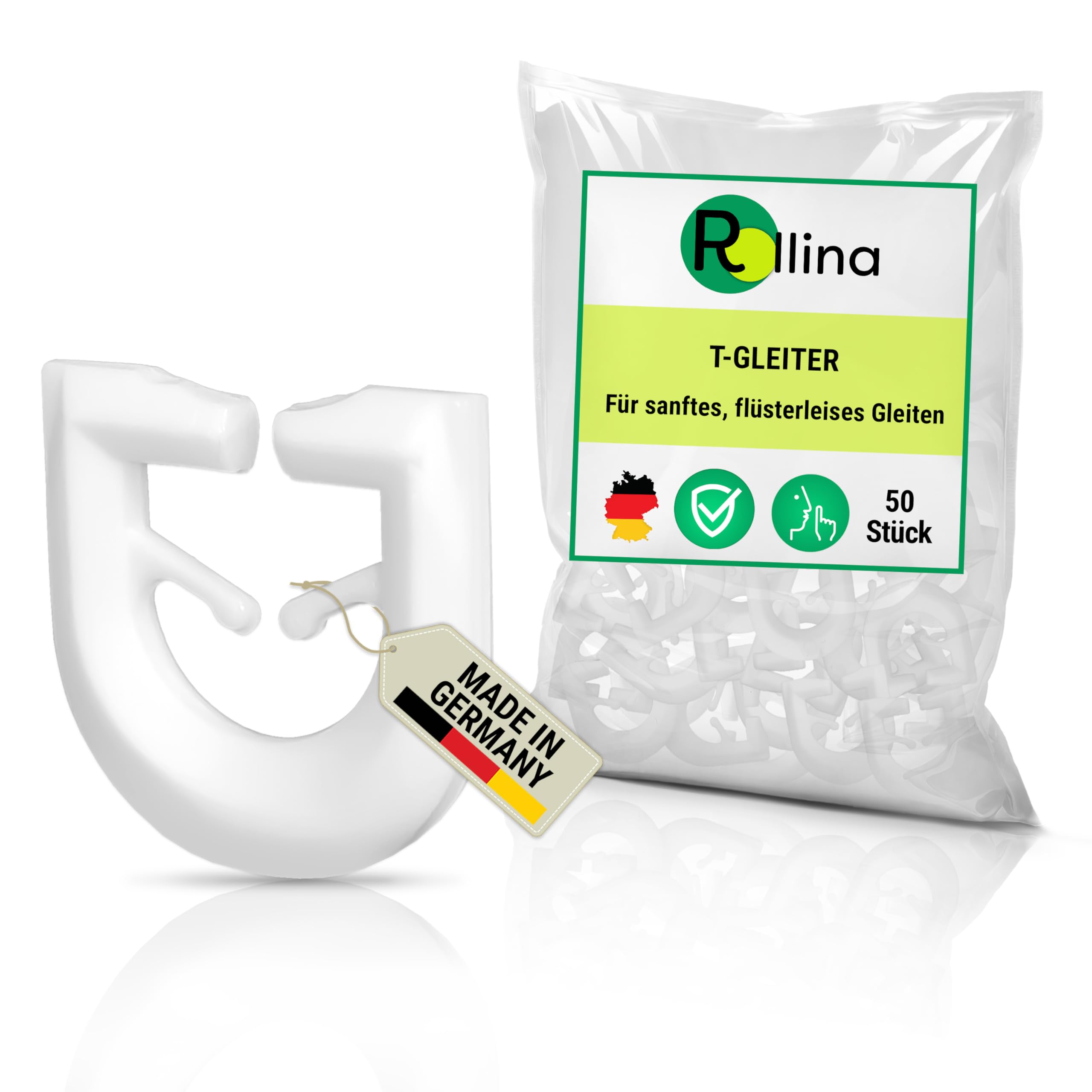 10 Fermi A T Per Tende Camper - Bianchi - Bloccaggio Con Vite - Ideali Per Binari A T