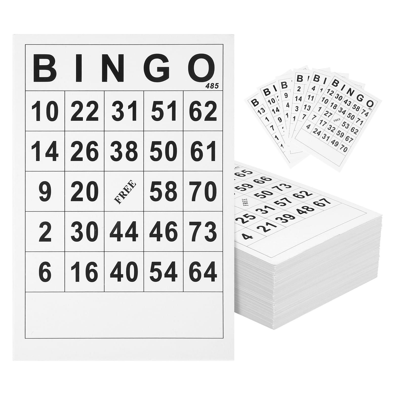 Bingo Cards: Bingo Sheet Bingo Tickets Books 60PCS Bingo Sheets Multi Game Fun Different Cards, Party Game, Family Game