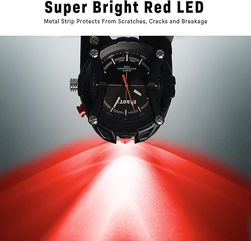 Miniatura 4 de Dakota Multitool Clip Watch for Men  100ft Water Resistant Clip-On Watch with LED Light, Bottle Opener, Screwdriver & Carabiner  Stainless Steel