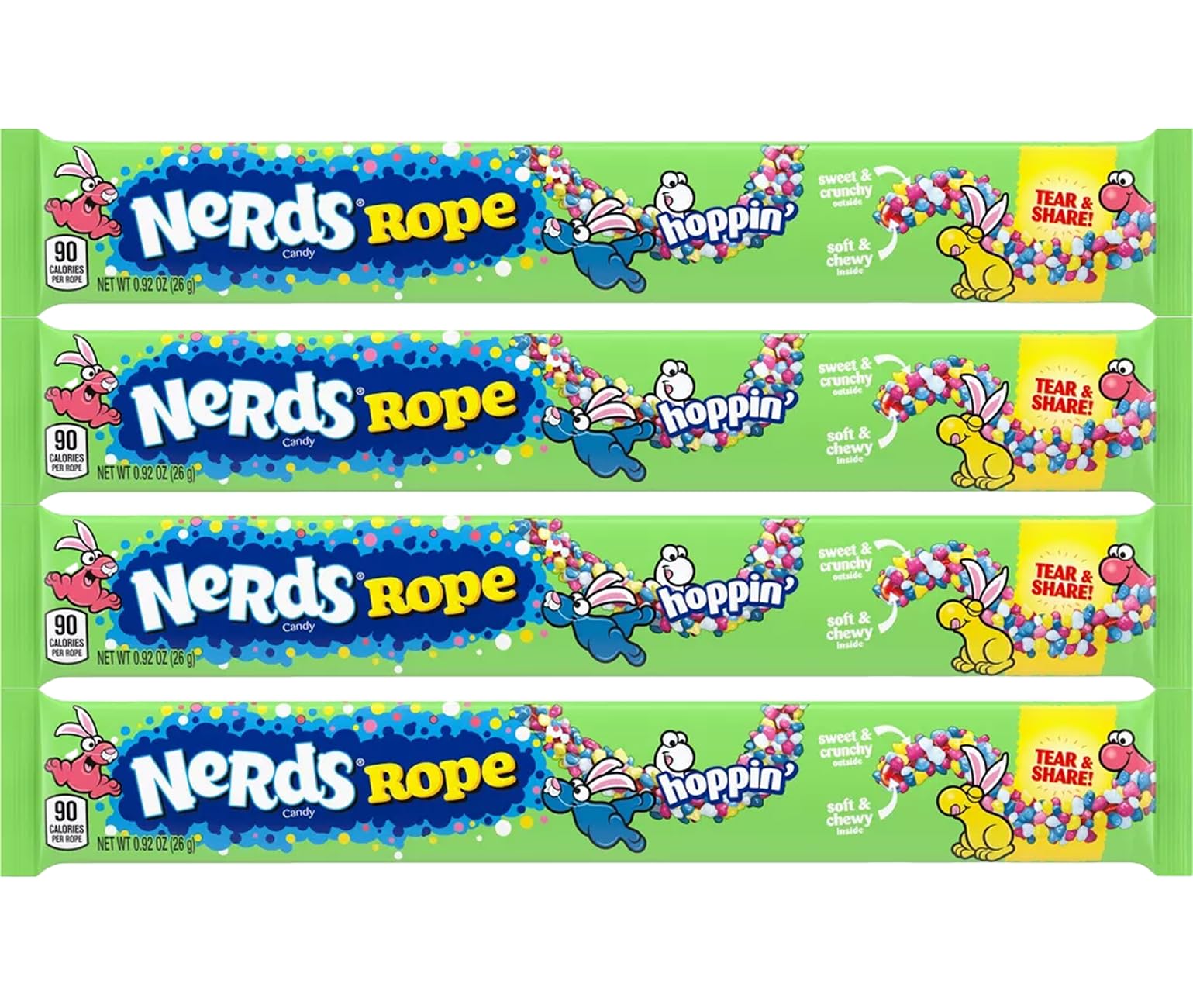 Buy Nerds Rope Easter Candy 0.92 oz, 4 Pack Single Serving