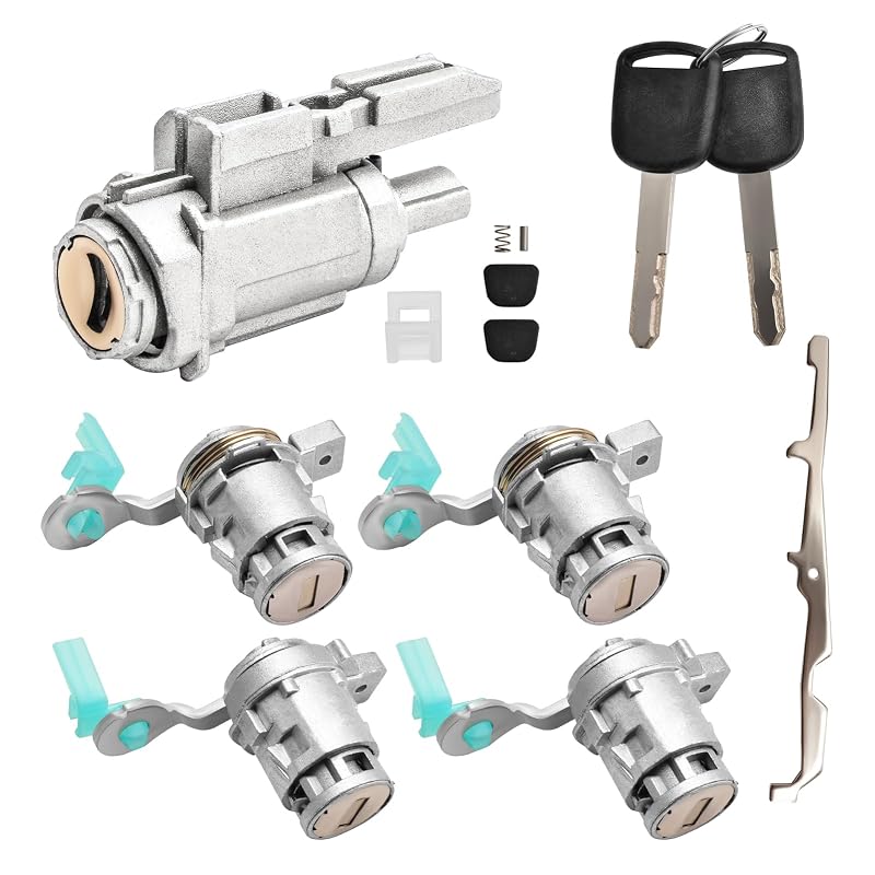 Kit de cilindro de ignição e fechaduras Quealzara para Honda Civic, CR-V, Element e S2000 – 7 peças