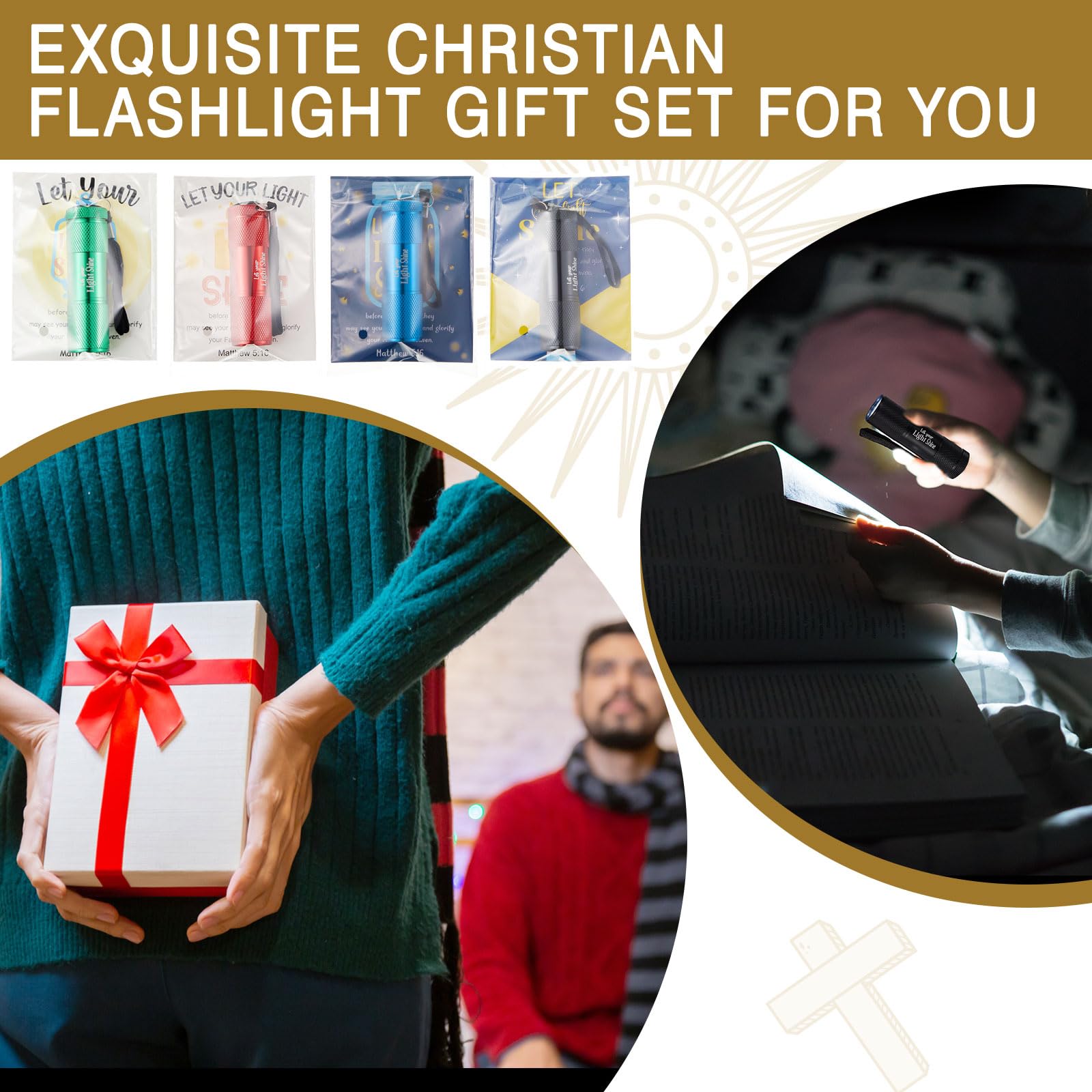 Hortsun 96 Set Mini Christian Taschenlampe Bulk