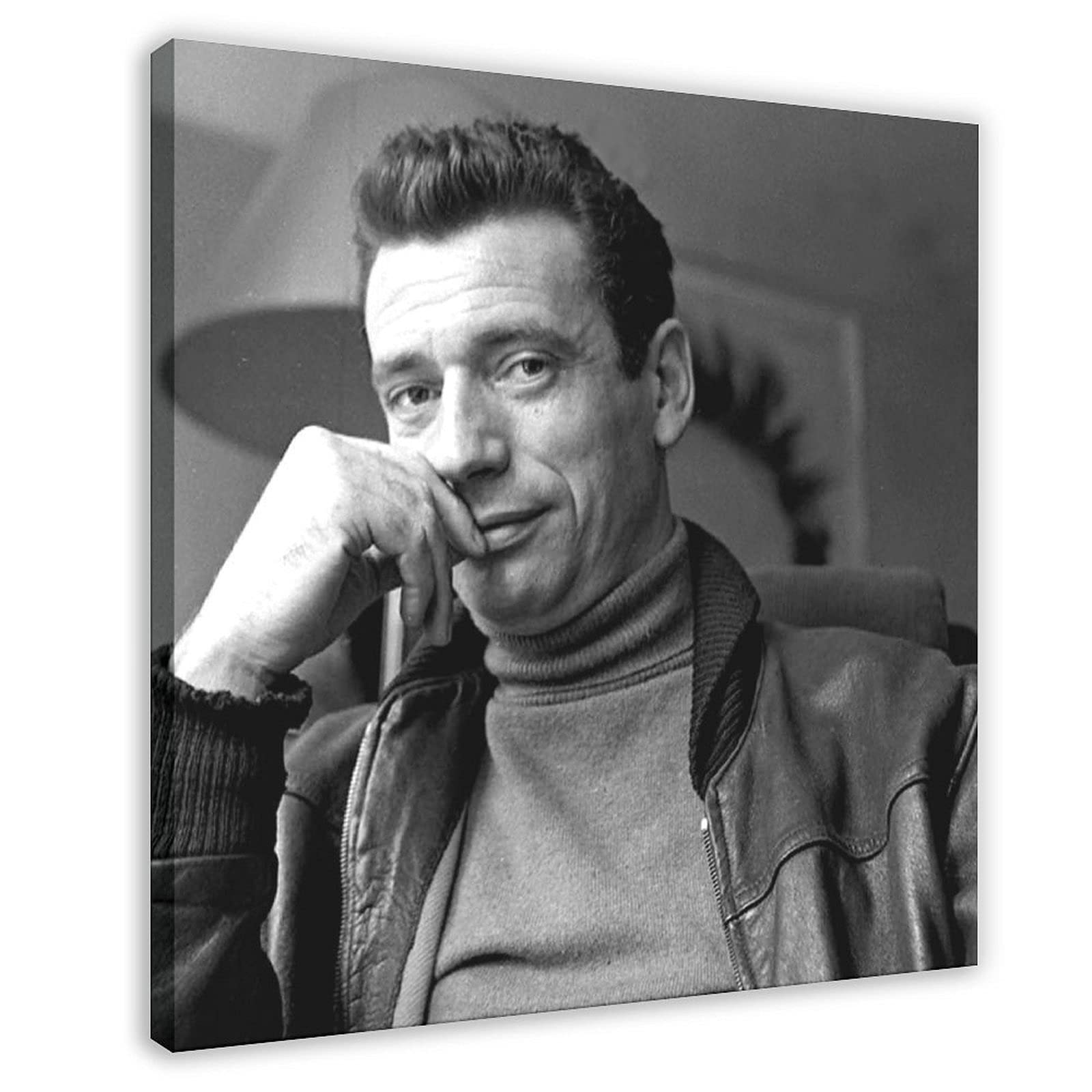 Poster Sur Toile Yves Montand – Affiche Artistique Rétro Sans Cadre – Idéal Chambre, Salon, Bureau Ou Décoration Vintage (30x45 Cm)