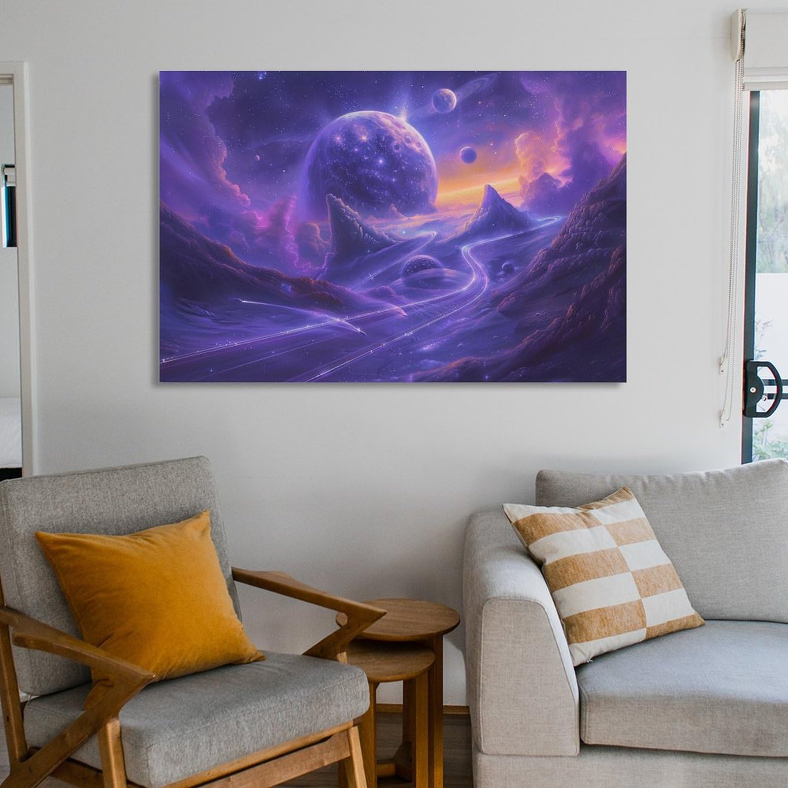 宇宙　絵　額縁あり Amazon.co.jp: 絵画 宇宙惑星アート絵画インテリア 絵画 太陽系宇宙