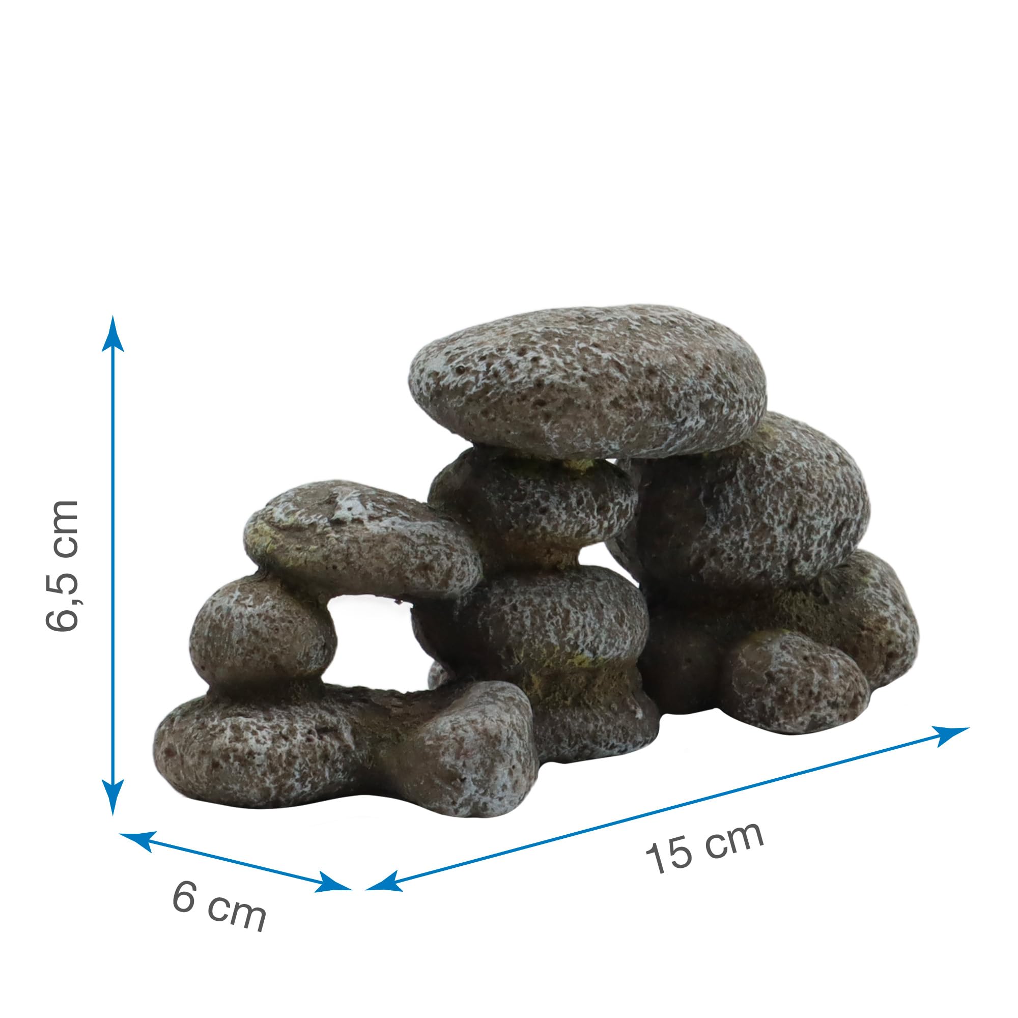 WAVE Zen Stone Rocher de Décoration pour Aquariophilie Taille M