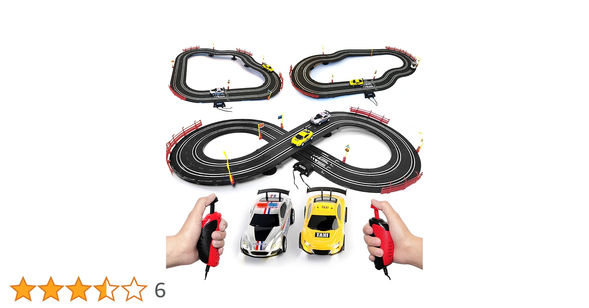 Amazon.co.jp: スロットカーレーストラック 1:43スケール 電動おもちゃ