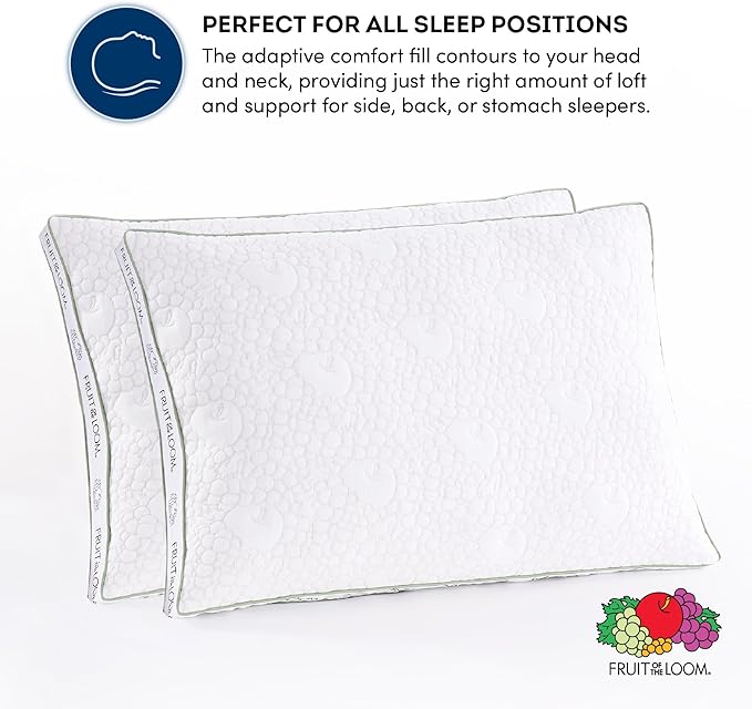 Set 2 Almohadas Fibra de Aguacate Tamaño Queen/Estándar miniatura 3