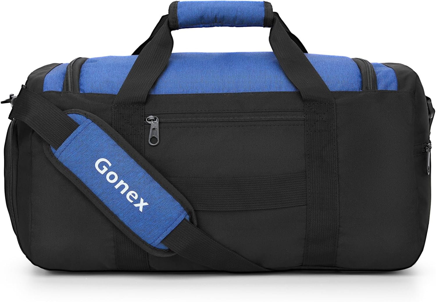 Gonex Gym Duffel Bag with Shoe Compartment Wet Pocket, Large Capacity Sports Duffle Bag for Men Women, Workout & Travel Bag with Multiple Pockets, Black/Blue, Small (30L) - Image 8