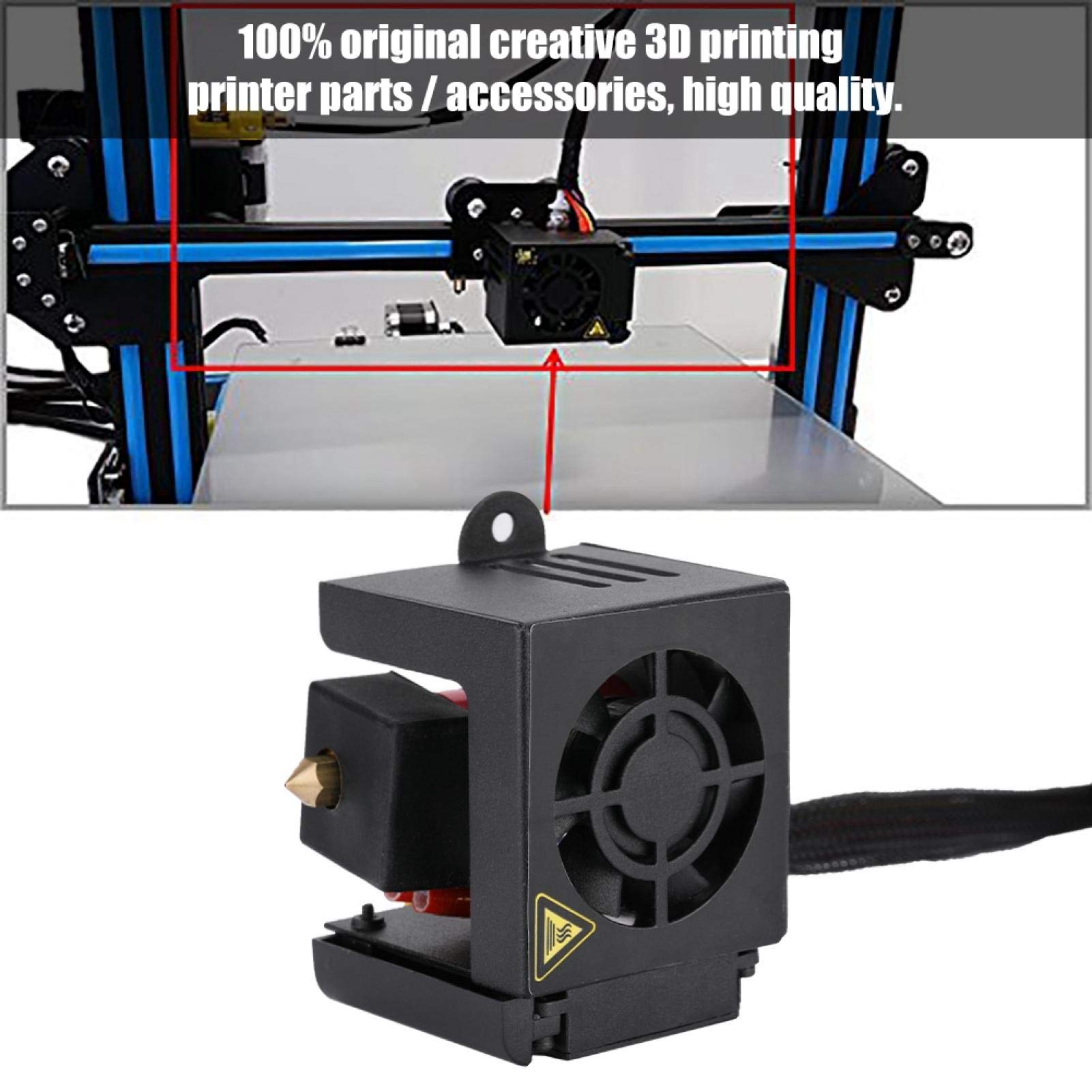 Kit estrusore, parti di ricambio per stampante 3D CR-10, kit ugello spray, con blocco riscaldante in alluminio, hotend J-head, per stampanti 3D cr10/10s/s4/s5