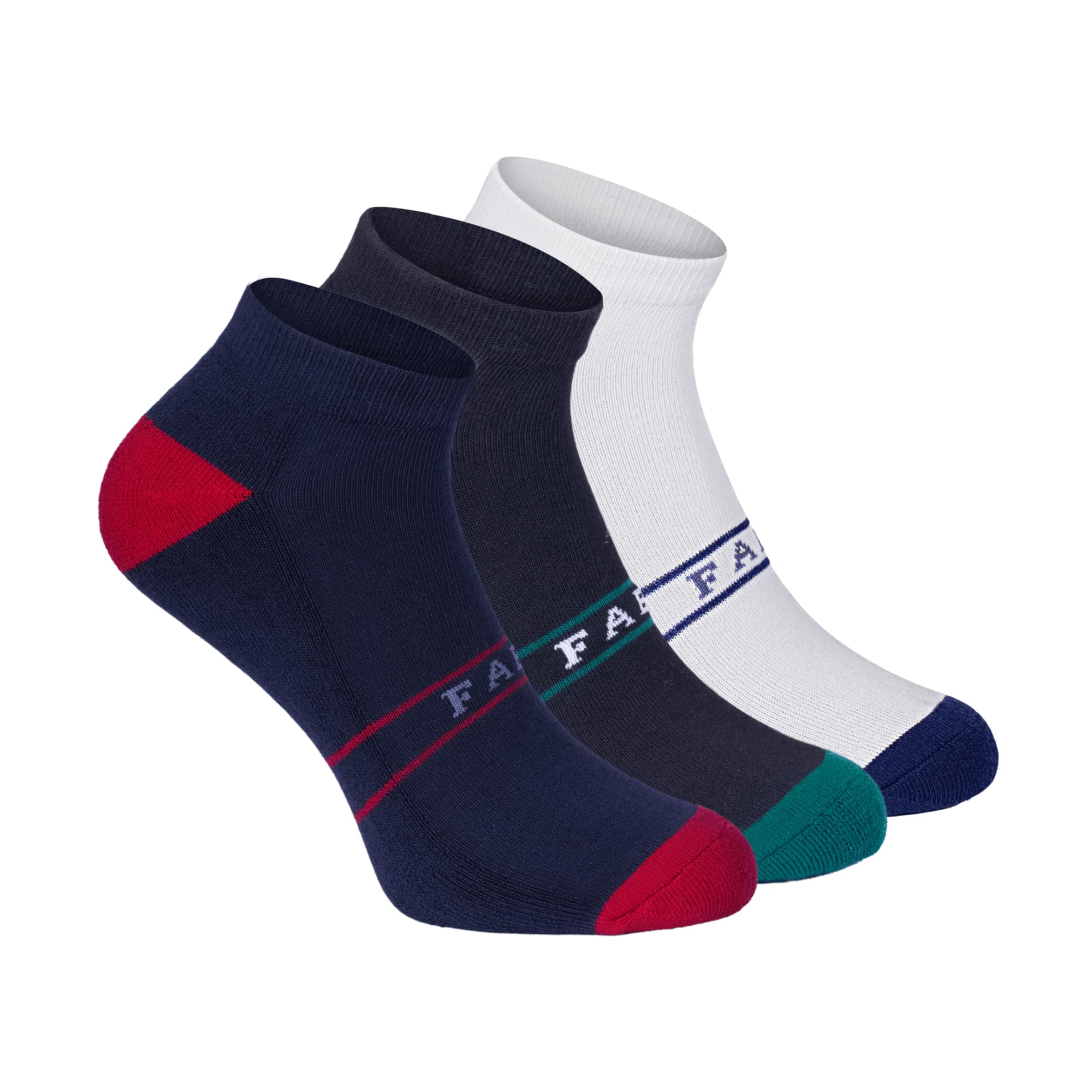 Men's Ankle Length Socks I Made with Combed Cotton Comfort Cushioned Sock I Free Size Breathable and Lightweight I Padded Base I for Sports Hiking Workout Daily & Casual Wear - Pack Of 3-image-47
