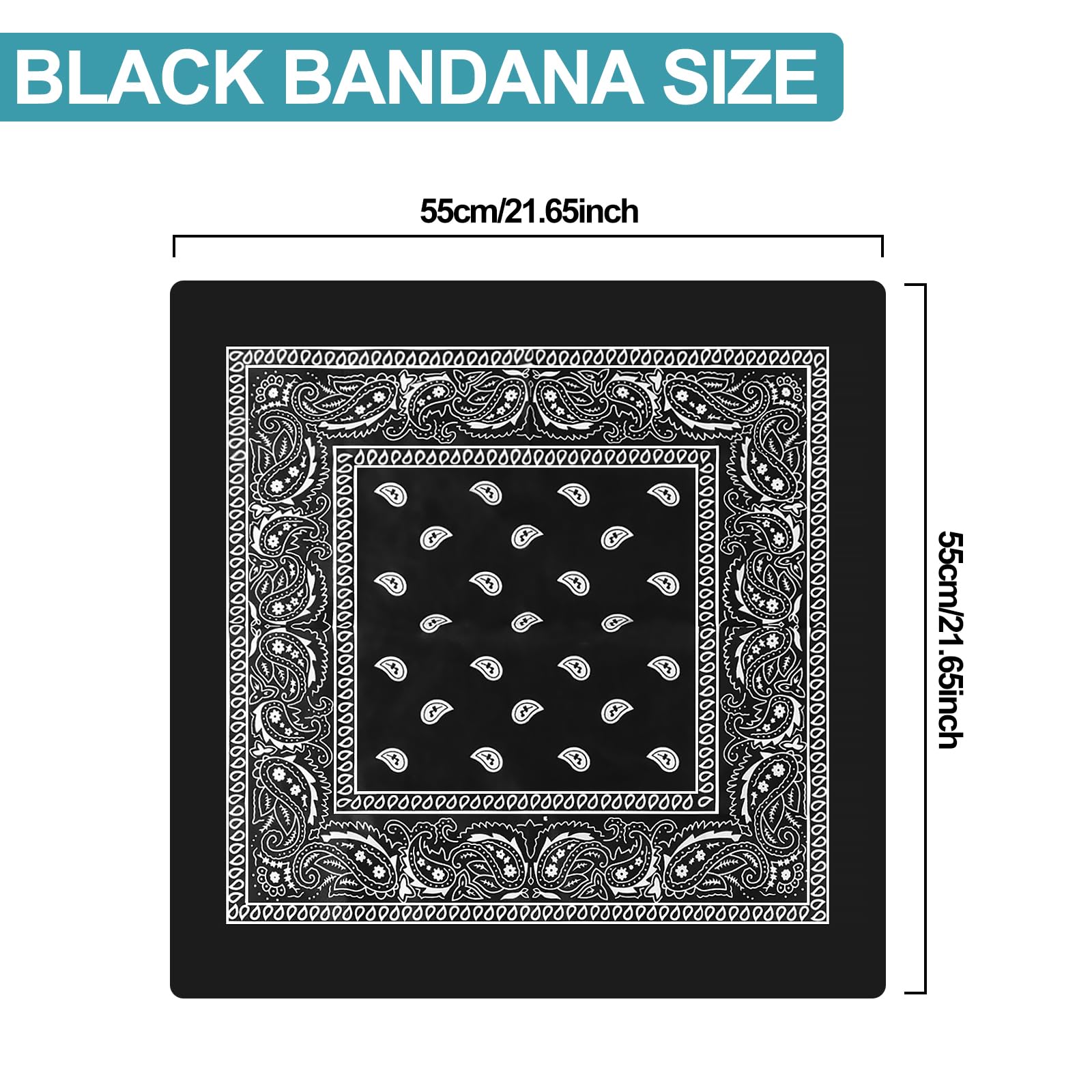 sularpek Paisley Bandana, Stylish Cowboy Headband Handkerchief, Premium Stylish & Versatile Bandana, Bandanas for Outdoor Adventures Perfect for Cycling, Hiking, Running, Yoga, Motorcycling, and More — view 2