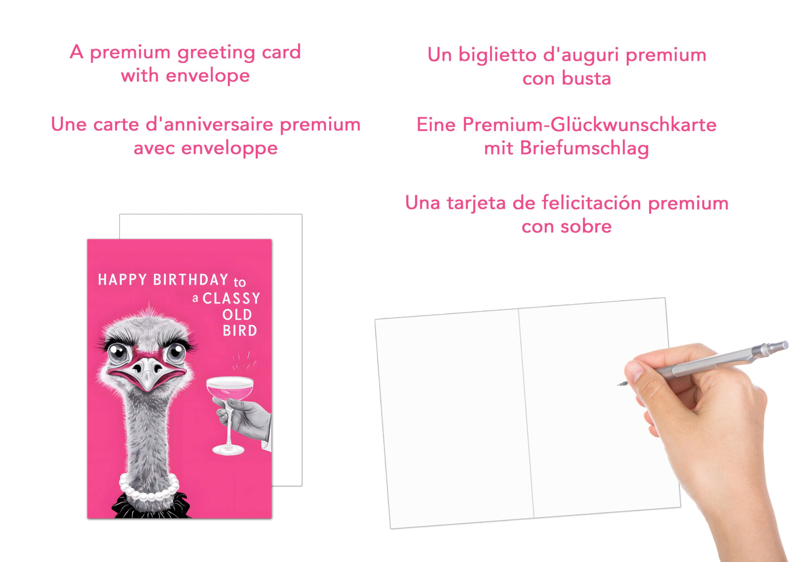 Edition Seidel Carte D'anniversaire Carrée Premium Avec Enveloppe. Carte De Billet Joyeux Anniversaire Avec Dicton Pour Homme Femme Humour Drôle (GQ351 SW024